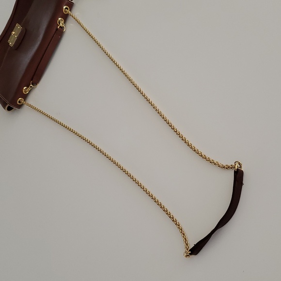 Marc Jacobs "Mini Polly" Convertible Leather Crossbody & Shoulder Bag, Chestnut - Picture 13 of 15